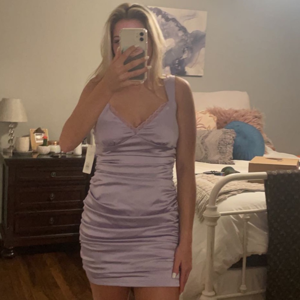Light Purple American Threads mini dress